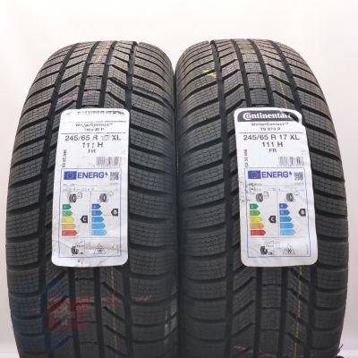 3. Opony 245/65 R17 4x CONTINENTAL 111H WinterContact TS 870 P Zimowe 2022 Nieużywane
