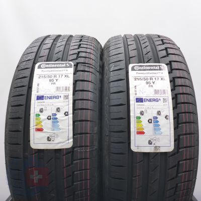 Opony 215/50 R17 2x CONTINENTAL 95Y XL PremiumContact 6 Letnie 2022 