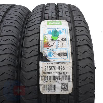 2. Opony 215/70 R15C 2x NOKIAN 109/107S cLine Cargo Letnie 2015 Nieużywane