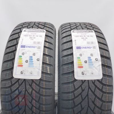 4. Opony 195/45 R16 4x CONTINENTAL 84H XL WinterContact TS 870 Zimowe 2022/23  4. Opony 195/45 R16 4x CONTINENTAL 84H XL WinterContact TS 870 Zimowe 2022/23