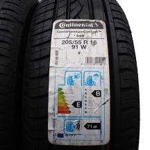 2. 2 x CONTINENTAL 205/55 R16 91W ContiPremiumContact SSR RunFlat Lato 2019 Jak Nowe Nieużywane