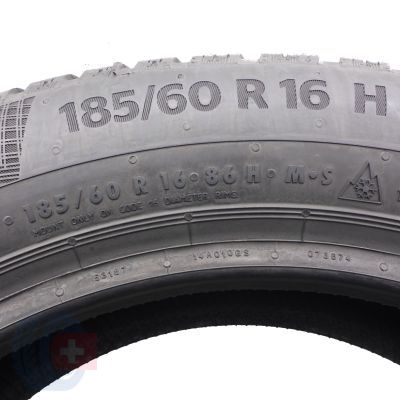 5. Opony 185/60 R16 4x CONTINENTAL 86H WinterContact TS860 Zimowe 2021 Jak Nowe Nieużywane
