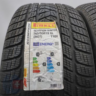 4. Opony 265/50 R19 4x PIRELLI 110V XL MGT Scorpion Winter Zimowe 2021, 2023 Nieużywane