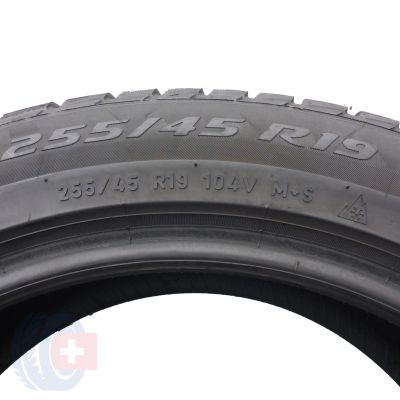 5. Opony 255/45 R19 2x PIRELLI 104V XL Winter Sottozero 3 MO Zimowe 2024 5,8-6mm