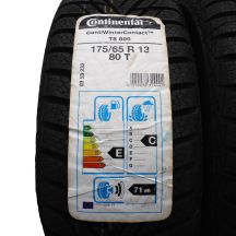 3. 4 x CONTINENTAL 175/65 R13 80T ContiWinterContact TS800 Zima 2019 Jak Nowe