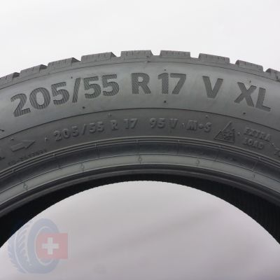 5. Opony 205/55 R17 2x CONTINENTAL 95V XL WinterContact TS870P Zimowe 2024 Jak Nowe 7,2mm