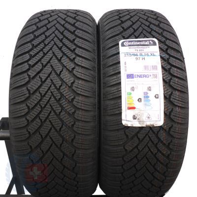 4. Opony 215/55 R16 4x CONTINENTAL 97H XL WinterContact TS 860 Zimowe 2021 Jak Nowe Nieużywane