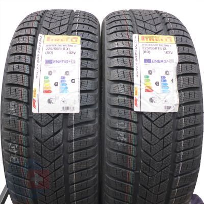 5. 4 x PIRELLI 225/55 R18 102V XL A0 Winter SottoZero 3 Zima 2021 Jak Nowe NIEUŻYWANE 