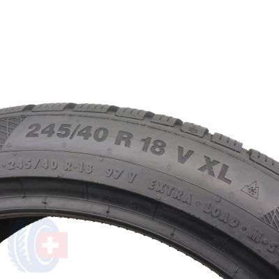 6. 4 x CONTINENTAL 245/40 R18 97V XL WinterContact TS850P Zima 2015 5-7mm