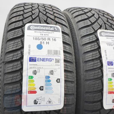 2. Opony 185/50 R16 2x CONTINENTAL 81H WinterContact TS 870 Zimowe 2023  2. Opony 185/50 R16 2x CONTINENTAL 81H WinterContact TS 870 Zimowe 2023