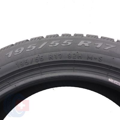6. Opony 195/55 R17 2x PIRELLI 92H XL Winter Snowcontrol 210 serie3 Zimowe  2020 Jak Nowe