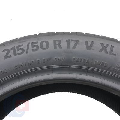 5. 4 x CONTINENTAL 215/50 R17 95V EcoContact 6 Lato 2021 Jak Nowe Nieużywane