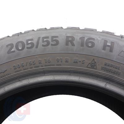 6. Opony 205/55 R16 2x CONTINENTAL 91H WinterContact TS870 Zimowe 2023 7mm
