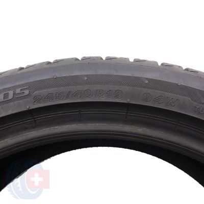 4. 2 x BRIDGESTONE 245/40 R19 94W Turanza T005 Lato 2022 6,2mm