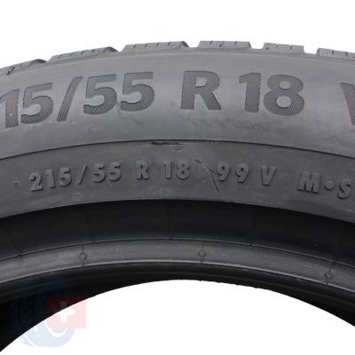 8. 2 x CONTINENTAL 215/55 R18 99V XL WinterContact TS870P Zima 8,5mm 2022