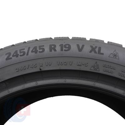 4. Opona 245/45 R19 1x CONTINENTAL 102V XL WinterContact TS 870 P Zimowa 2023 8,8mm JAK NOWA