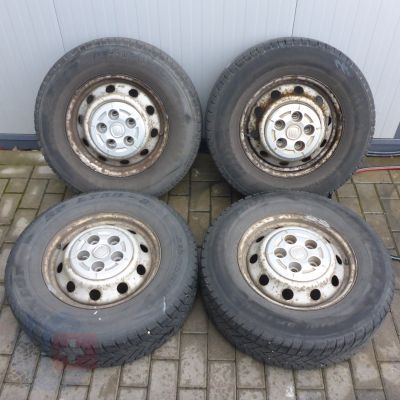 4 x Koła zimowe CITROEN FIAT PEUGEOT 5x130 ET68 Dunlop + Kleber 215/75 R16C 