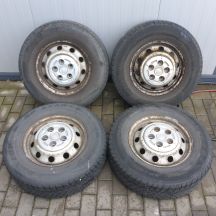 4 x Koła zimowe CITROEN FIAT PEUGEOT 5x130 ET68 Dunlop + Kleber 215/75 R16C 