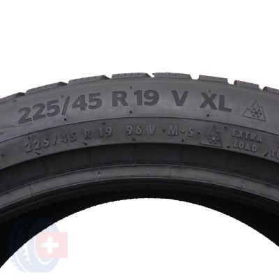 5. 2 x CONTINENTAL 225/45 R19 96V XL WinterContact TS870P Zima 7,8-8mm 2022