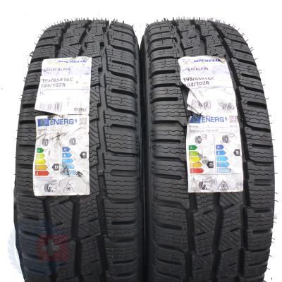 3. Opony 195/65 R16C 4x MICHELIN 104/102R Agilis Alpin Zimowe 2022 Nieużywane 