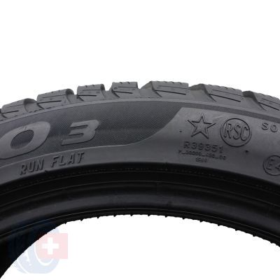 8. 2 x PIRELLI 225/45 R18 95H XL Sottozero 3 Winter BMW RunFlat Zima 2019 6mm