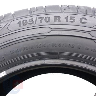 5. 2 x CONTINENTAL 195/70 R15C 104/102R ContiVanContact 200 Lato 2019 Jak Nowe