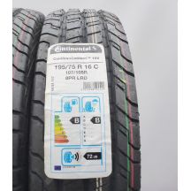 3. Opony 195/75 R16C 2x CONTINENTAL 107/105R ContiVanContact 100 Letnie 2010/20