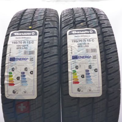 4. Opony 195/70 R15C 4x BARUM 104/102R Vanis AllSeason Wielosezonowe 2021 