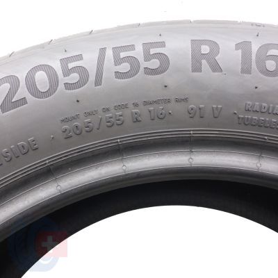6. Opony 205/55 R16 2x CONTINENTAL 91V PremiumContact 6 Letnie 2019 6,5-6,8mm