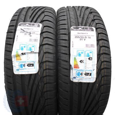 Opony 205/55 R16 2x UNIROYAL 91V Rain Sport 3 Letnia 2019 Jak Nowe