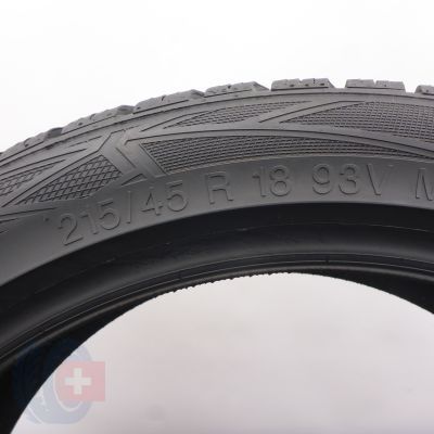 5. Opony 215/45 R18 2x VREDESTEIN 93V XL Wintrac Pro Zimowe 2021 Jak Nowe 7,2-7,7mm