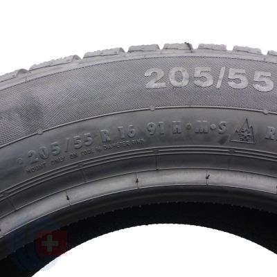 7. Opony 205/55 R16 4x CONTINENTAL 91H ContiWinterContact TS 830 P BMW RUN FLAT Zimowe 2018 Jak Nowe