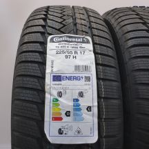 2. Opony 225/55 R17 4x CONTINENTAL 97H RunFlat BMW MOE WinterContact TS850P Zimowe 2022 Jak Nowe Nieużywane