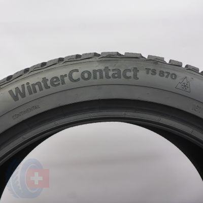 7. Opony 225/45 R17 2x CONTINENTAL 91H WinterContact TS870 Zimowe 2022, 2023 Jak Nowe 8,2-8,8mm