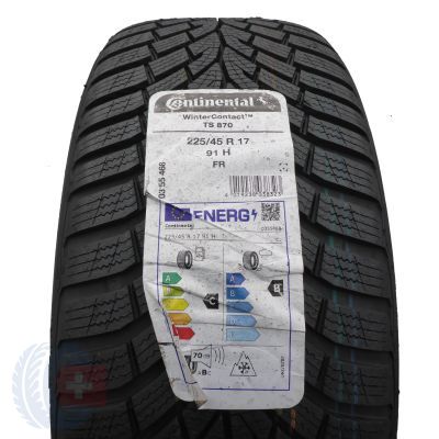 Opona 225/45 R17 1x CONTINENTAL 91H WinterContact TS870 Zimowa 2024 Jak Nowa Nieużywana