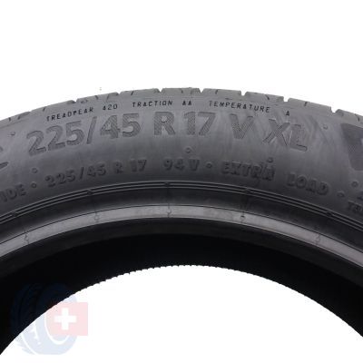 6. 4 x CONTINENTAL 225/45 R17 94V XL EcoContact 6 Lato 2023 Jak Nowe Nieużywane