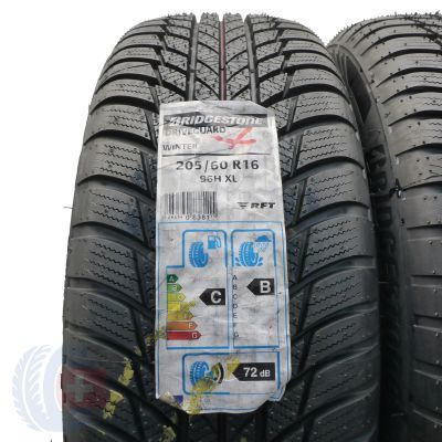 2. Opony 205/60 R16 2x BRIDGESTONE 96H XL DriveGuard Winter RFT Zimowe 