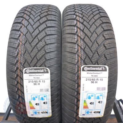 4. 4 x CONTINENTAL 215/65 R15 96H WinterContact TS860 Zima 2020 Jak Nowe NIEUŻYWANE