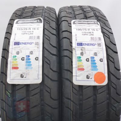 4. Opony 195/75 R16C 4x CONTINENTAL 110/108R ContiVanContact 100 Letnie 2022
