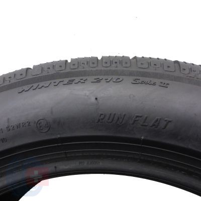 9. 4 x PIRELLI 245/50 R18 100H Sottozero Winter 210 Serie II RunFlat BMW Zima 2015 6-6,4mm