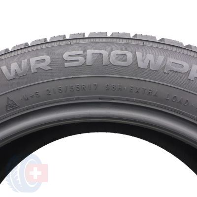 6. 4 x NOKIAN 215/55 R17 98H XL WR Snowproof 2020/21 Zima 7-7,5mm Jak Nowe