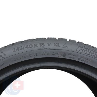 8. 4 x CONTINENTAL 245/40 R18 97V XL WinterContact TS870P Zima 2022 7-8,2mm