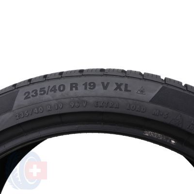 5. 2 x CONTINENTAL 235/40 R19 96V XL WinterContact TS850P Zima 2016 7,2mm