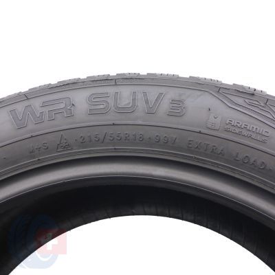 6. 4 x NOKIAN 215/55 R18 99V XL WR SUV 3 Zima 7-7,7mm 2021