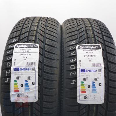 5. Opony 215/50 R18 4x CONTINENTAL 92V  WinterContact TS870 P Zimowe 2024 Nieużywane 