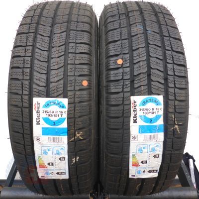 4. 4 x KLEBER 215/60 R16C 103/101T Transalp 2 Zima 2016 Nieużywane