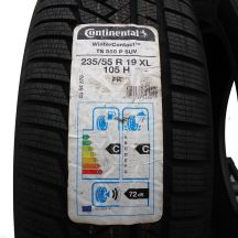 2. 2 x CONTINENTAL 235/55 R19 105H XL WinterContact TS850P Zima 2015 Nieużywane