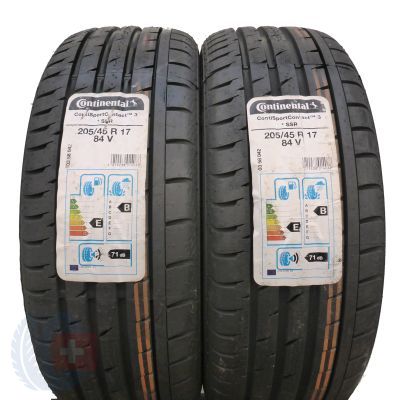 2 x CONTINENTAL 205/45 R17 84V ContiSportContact 3 RSC BMW Lato 2019 Jak Nowe