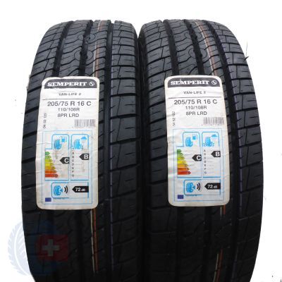 2 x SEMPERIT 205/75 R16C 110/108R Van-Life 2 Lato 2018 Jak Nowe Nieużywane