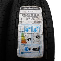 3. Opony 205/65 R16C 4x BARUM 107/105T Vanis 2 Letnie 2015, 2016, 2018 Nieużywane 